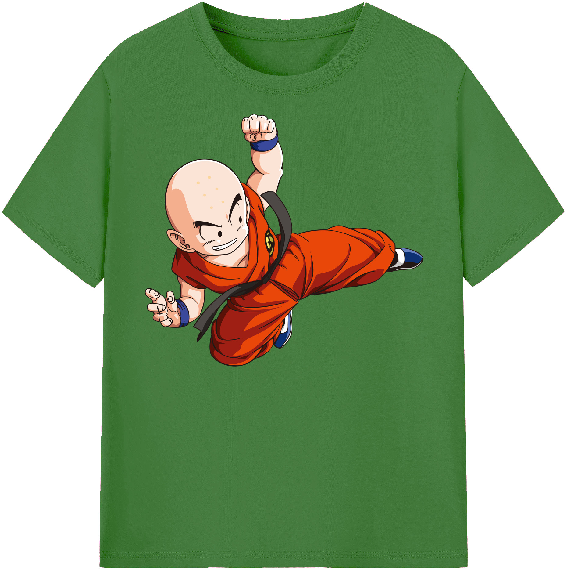（画像用） ドラゴンボール クリリン DRAGON BALL krillin レディースカジュアルプリントTシャツ（綿100％）